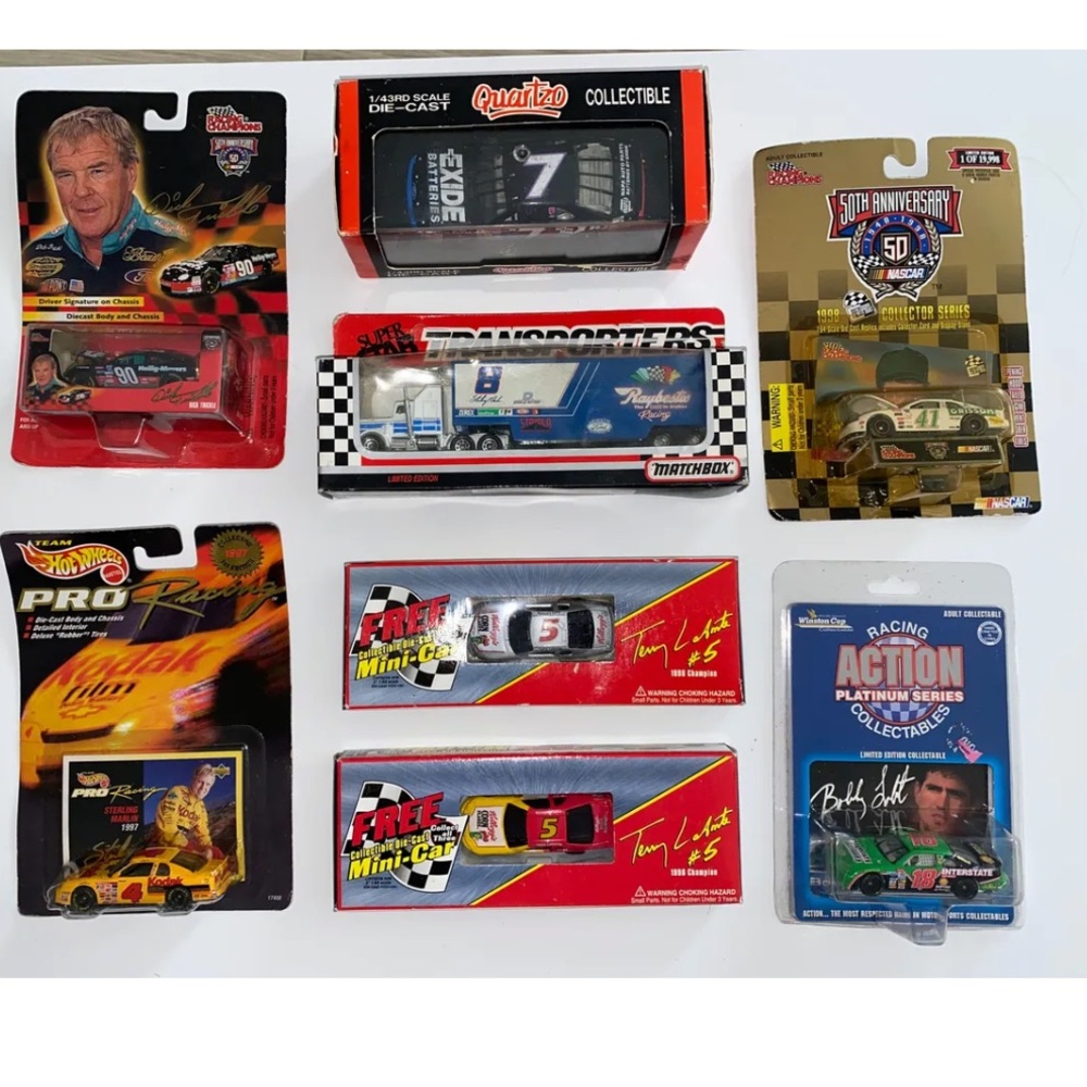 Vintage & Recent Hot Wheels & Racing Champion Collectible Mixed Bundle of 8